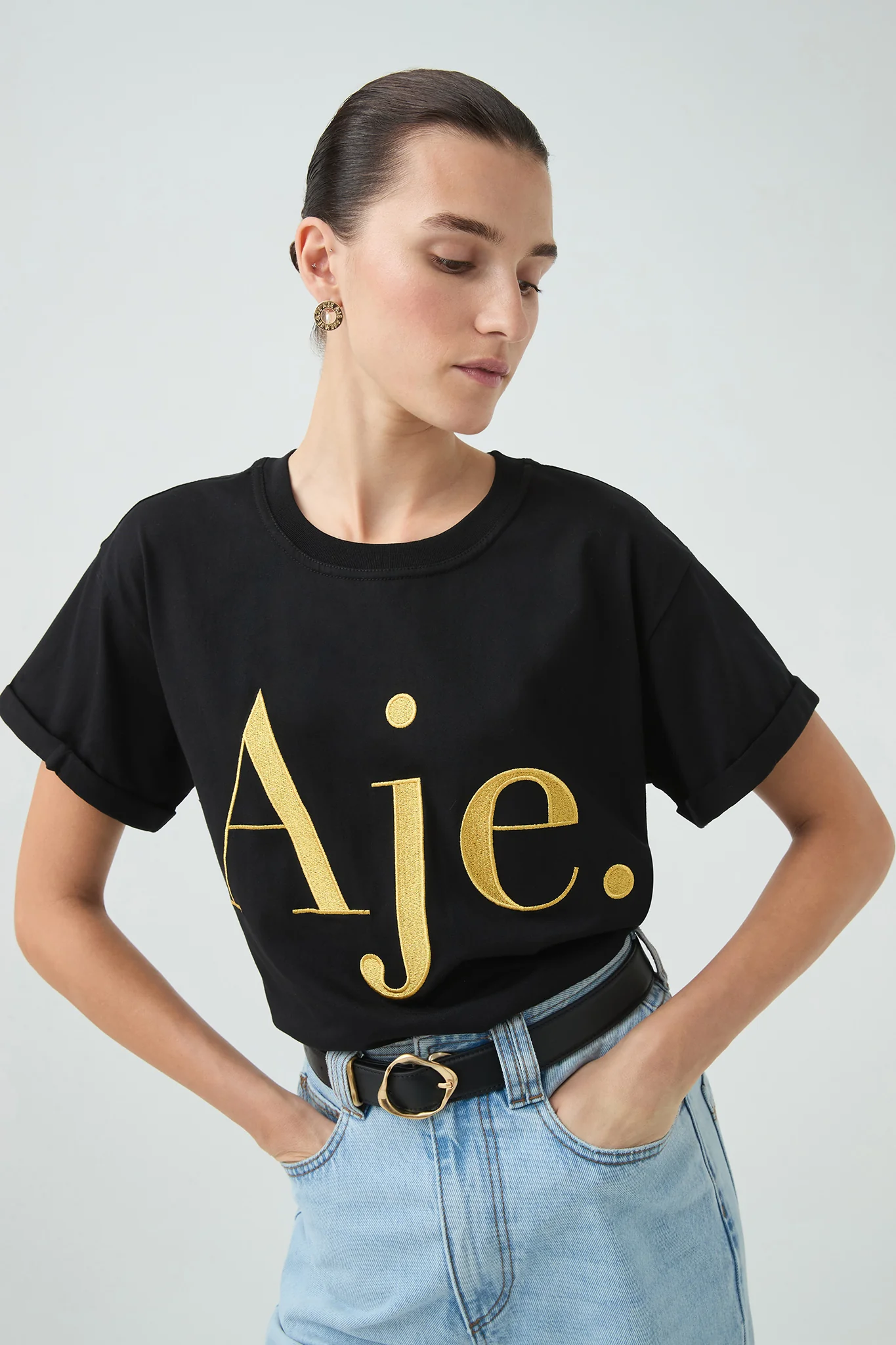 Song Embroidered Logo Tee 4 Song Embroidered Logo Tee