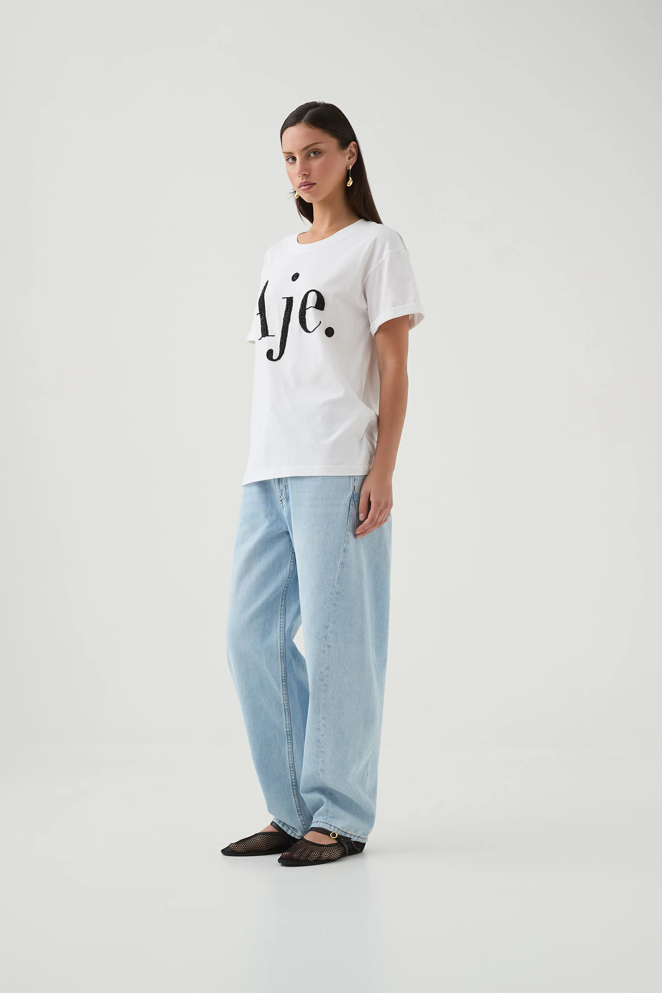 Beyond Embellished Logo Tee 7 Beyond Embellished Logo Tee