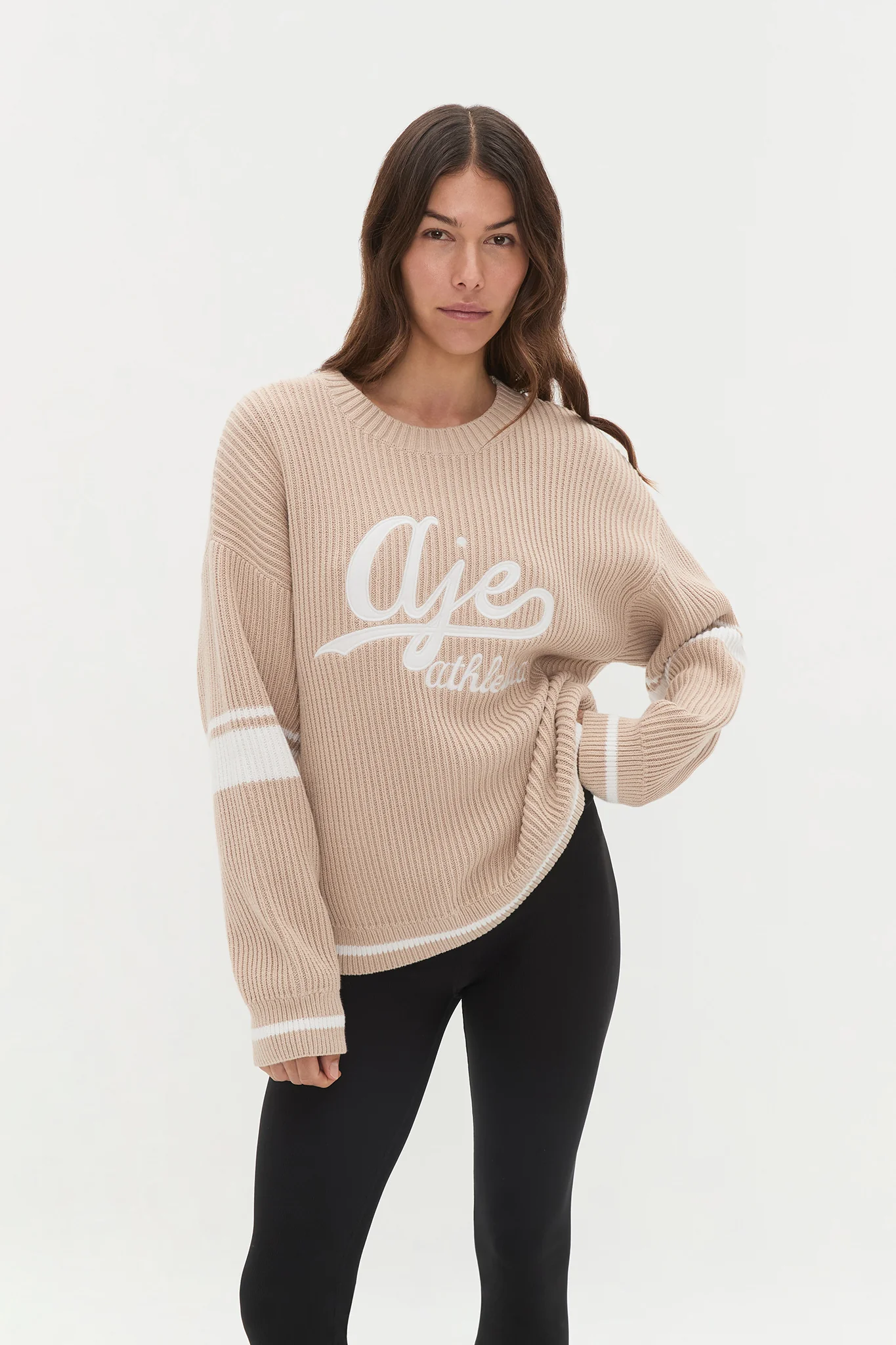 Varsity Logo Rib Knit 401 4 Varsity Logo Rib Knit 401