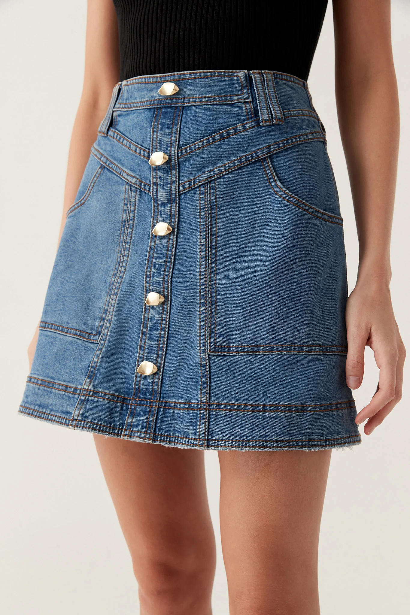 Belmond Denim Mini Skirt 1 Belmond Denim Mini Skirt