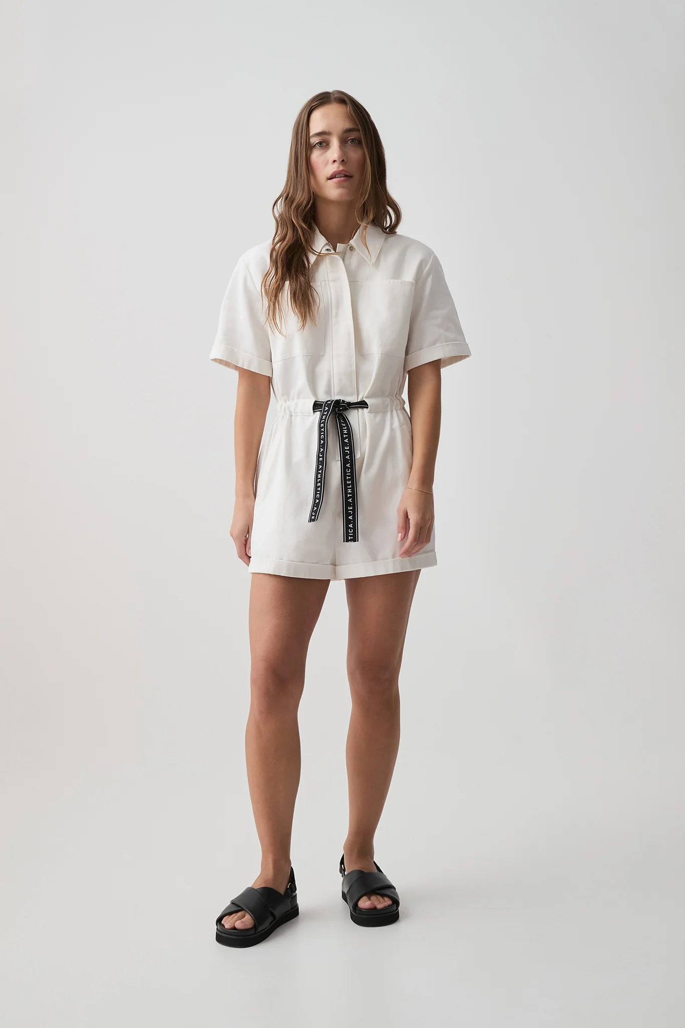 Logo Tape Twill Playsuit 826 3 Logo Tape Twill Playsuit 826