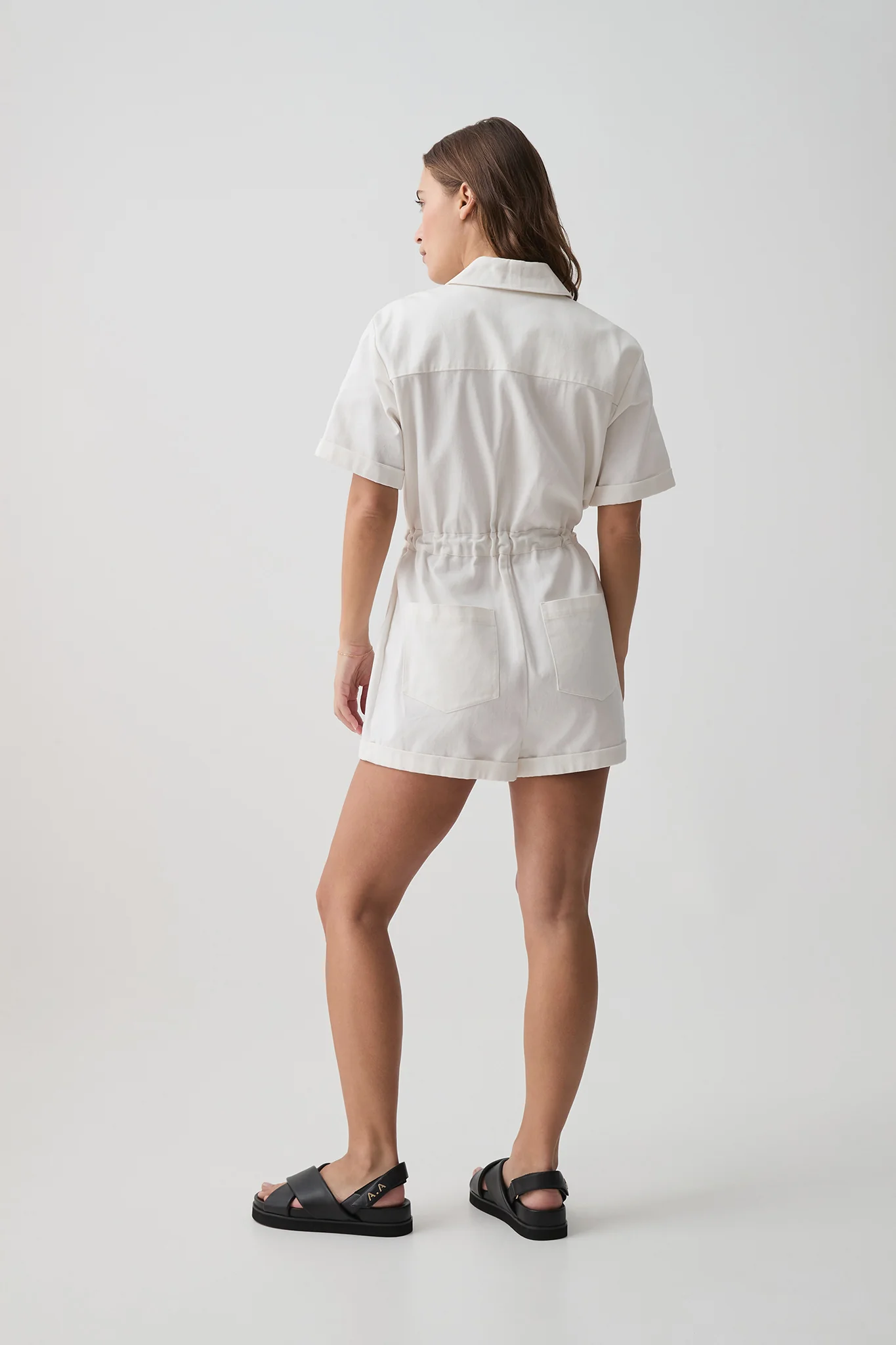 Logo Tape Twill Playsuit 826 7 Logo Tape Twill Playsuit 826